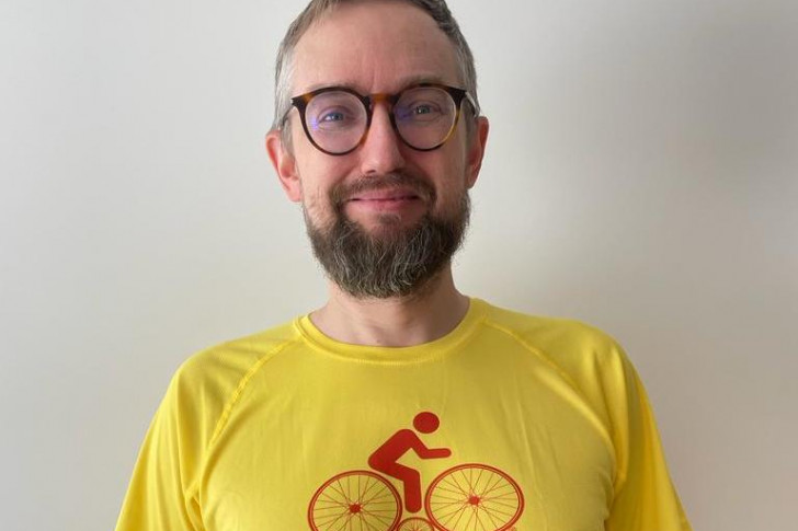 Radosław Szmit - zwycięzca konkursu na najaktywniejszego rowerzystę na Śląsku